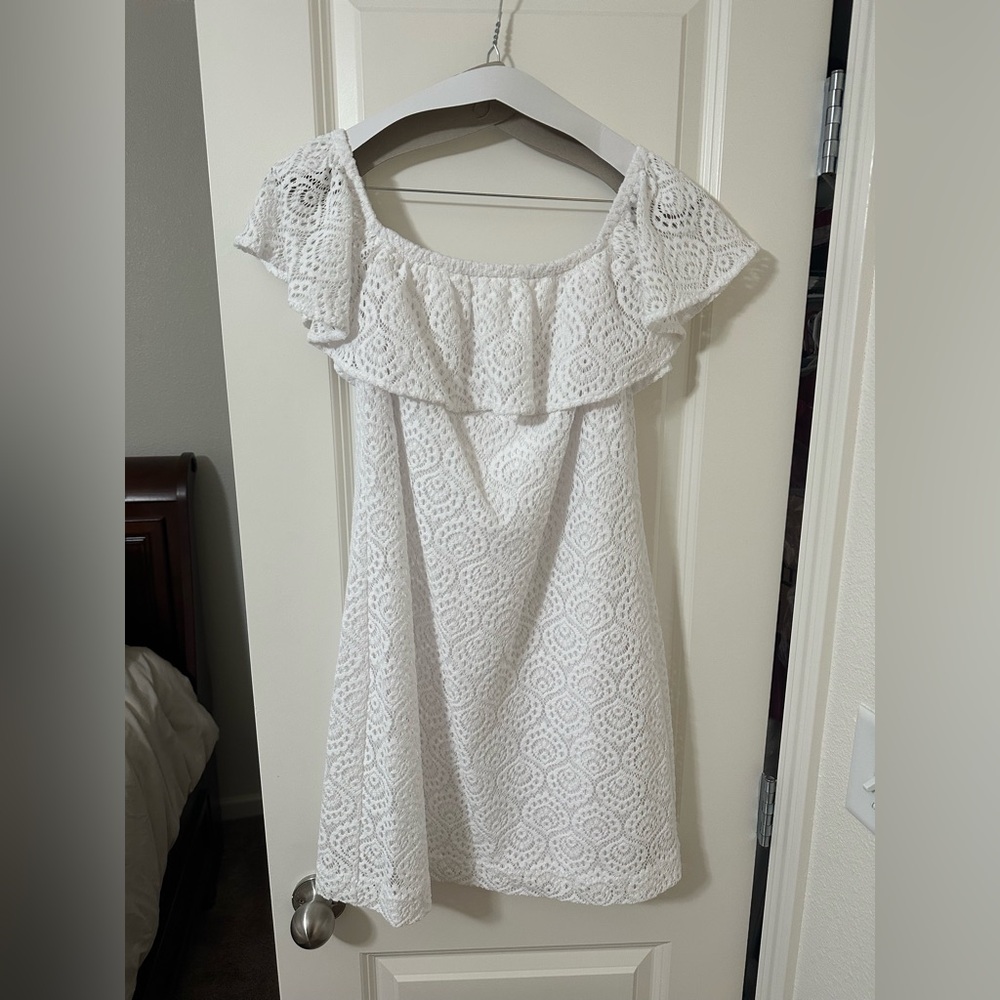Lilly Pulitzer White Lace Mini Dress